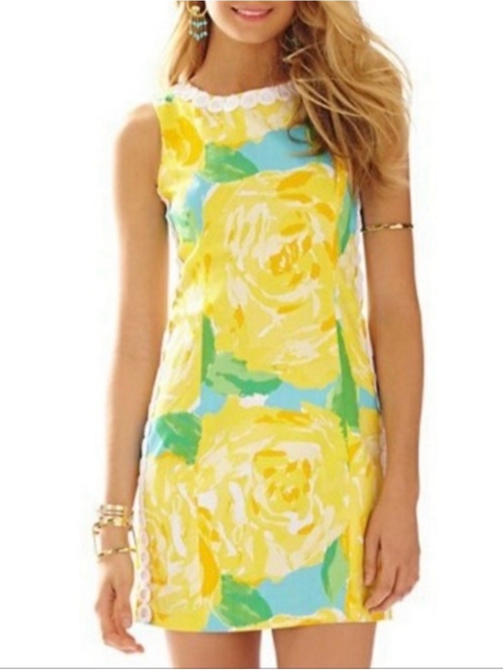 Lilly Pulitzer Mila Sunglow Yellow Shift Dress First Impressions